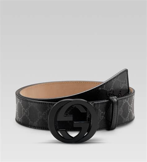 black Gucci belts for men